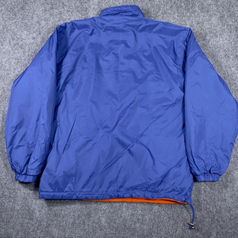 Florida Gators Champion Windbreaker Jacket Mens Small Blue Fleece Lined Half Zip - Picture 2 of 7